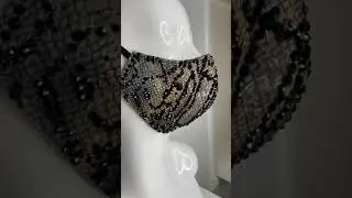 Rhinestone Snake Skin Pleather Face Mask