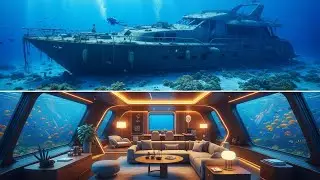 Transforming a Sunken Yacht Into a Luxury Underwater Lounge