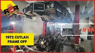 FRAME OFF ON 1972 CUTLASS IN 7MINS