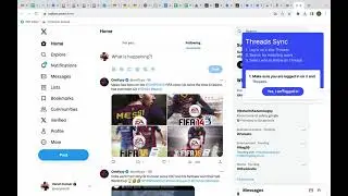 Threads Sync: Automatically follow users on Threads that you are already following on X (Twitter).