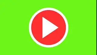 Play button green screen effect