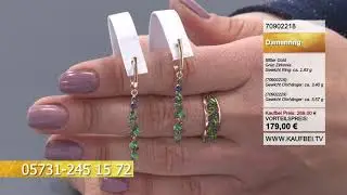Damenring aus Rotgold 585 mit gr&uuml;n Zirkonia | Kaufbei Schmuck 70902218