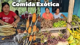 😮 COMIDA EX&Oacute;TICA en las profundidades de la SELVA 🐜🐸 Josu&eacute; y Elie 