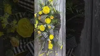 Brighten Your Door with the Yellow Garden Wreath!