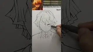 how to draw zenitsu⚡#zenitsu #demonslayer #viralvideo #shorts #tanjiro #demon #anime #animeedit