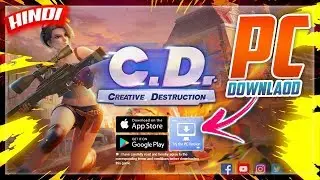 🔥HOW TO DOWNLOAD & PLAY CREATIVE DESTRUCTION ON PC IN HINDI | FORTCRAFT PC DOWNLOAD | HINDI GAMING