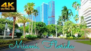 Downtown Miami, FL - 4K Dash Tour (with Music) 🌴🏖️🔥👙😎