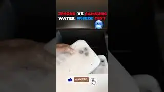 iPhone vs Samsung Water Freeze Test &ndash; Can Samsung Rock Again? 🥶🔥#shorts #viralvideo