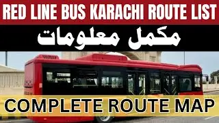 Red Line Bus Karachi Route List 2025 | All Route Length & Terminals Details