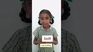 Action English verb with nose-sneeze,yawn, sniffle,cough,blow,sniff, whiff #learn #english #action