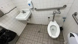 A Very Vintage Mobil Gas Station Restroom!