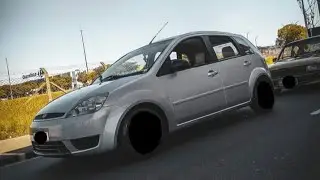 coloquei as rodas 15 4/108 no fiesta com pneus 195/50