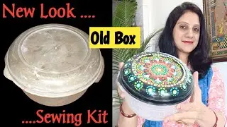 Sewing Kit Decoration Ideas | Thread Box Decoration | Old Box Decoration