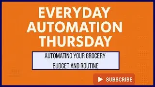 Automating Your Grocery and Budget Routine