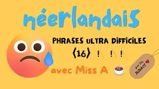 ENCORE PHRASES DIFFICILES en NÉERLANDAIS 🤓 (C2) ⚠️⚠️⚠️ Merciiii d'être là 😅  ☕️