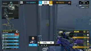 cerq insane 4k vs 100 Thieves - CS:GO Highlights