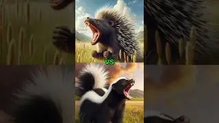 Porcupine vs sigung #shorts #animals