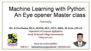 MACHINE LEARNING - A PRACTICAL DEMONSTRATION