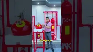 Unmanned Area Fire Protection: Weiken Suspended Auto Dry Powder System Demo#fire suppression