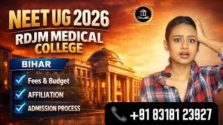 NEET UG 2026 | Rdjm Medical College, Bihar &ndash; Full Review | Fees, Cutoff, Stipend, Facilities