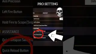 Quick Reload Button ON = Fastest Kills 😎 | Secret Setting Free Fire 🔥