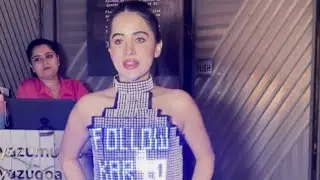 In a dazzling LED outfit, Urfi Javed promotes Follow Karo Yaar and Call Me Bae with her unique flair
