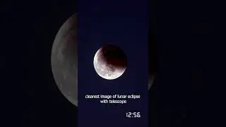 The clearest image of a lunar eclipse taken by a space telescope #shorts