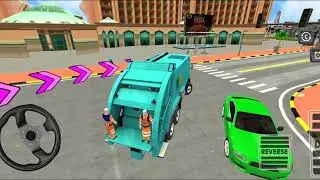 Garbage Truck 3D - City Trash Simulator - Level 3  Gameplay Walkthrough