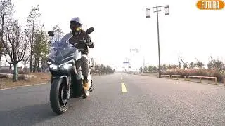 E-Motorrad Mars, 100 km/h 6000 Watt 100 Kilometer Reichweite, Elektro Motorrad Elektroroller Futura