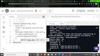 API and Promises - Part 2 (Fetching Data from GitHub API)