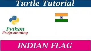 Python Turtle Graphics - Pattern 3 | Drawing INDIAN FLAG