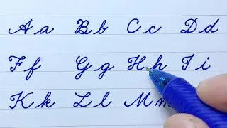How to write in cursive | English capital & small letters in 2 lines | cursive writing a to z | abcd