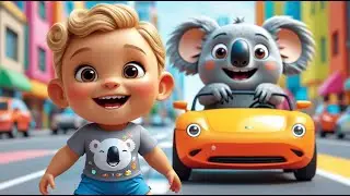 Koala Drives Electric Car | Fun Kids Song | Playful Adventure Rhyme