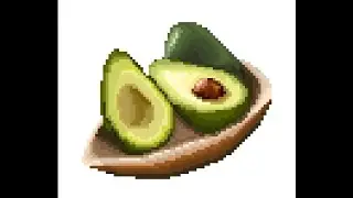 Pixel Art Daily Painting i colored Avocado 🥑 # 892