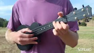 Enya Nova U Carbon Fibre Ukulele Sound Comparison By Size Soprano vs Concert vs Tenor