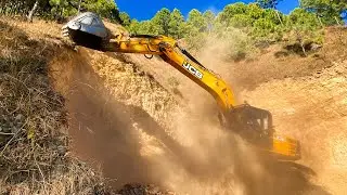 The Most Dangerous Mountain Road Construction You'll Ever See | Excavator  Planet