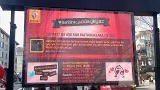Renault Megane tweetwall etkinliği