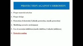 Protection against corrosion part4