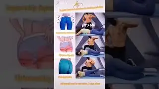 3 Quick freehand exercises to create peach hips -- repetitions for each action 7 day effect _shorts