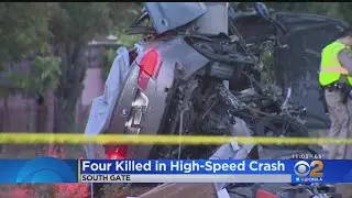 4 Men Killed In High-Speed Crash Into 710 Freeway Sign