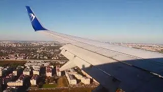 Blue Air 737-800 Krakow-Warsaw Safety, Takeoff, Inflight & Landing