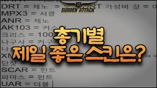 서든어택 총기별 제일 좋은 스킨은 무엇일까?? [라포]