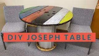 DIY Joseph Table (Colorful Table from Cable Spool)