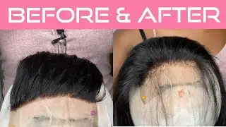 How  To Pluck A Lace Closure | VERY DETAILED | Ft. Lanqi Hair