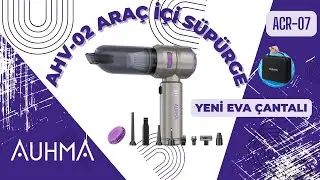 Auhma AHV-02 Kablosuz Akıllı S&uuml;p&uuml;rge | 17000PA G&uuml;&ccedil; | &Uuml;fleme & Vakum Paketleme | Type-C