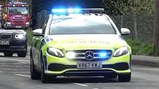 MERCEDES POLICE CAR! - Fire Engines, Police Cars & Ambulances Responding to Emergencies!!