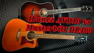 All-Solid Guitars Shootout / Epi Masterbilt 400 vs Ibanez AVD10 / Acoustic Dreadnoughts