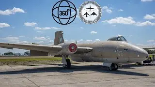 5K Aircraft 360 VIDEO tour! Walkaround Canberra XH135 at Kemble Cotswold Airport