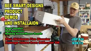 Bee Smart Review Demo & Oklahoma Fire Disaster S9E14 #beekeeping #beesmart