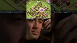 funny and comedy clip clash of clans noob attack #coc #clashofclans #supercell #shorts